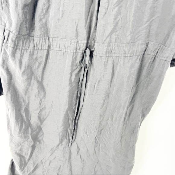 Anthropologie MAEVE Button-Down Shirt Dress GREY SIZE 10 - Picture 5 of 10